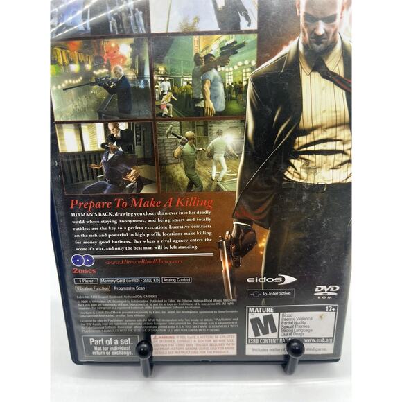 Hitman Blood Money PS2 CIB Sony PlayStation Complete - Tested - Picture 3 of 8